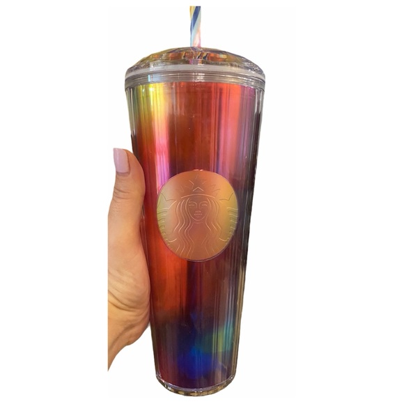 Starbucks multi colored tumbler